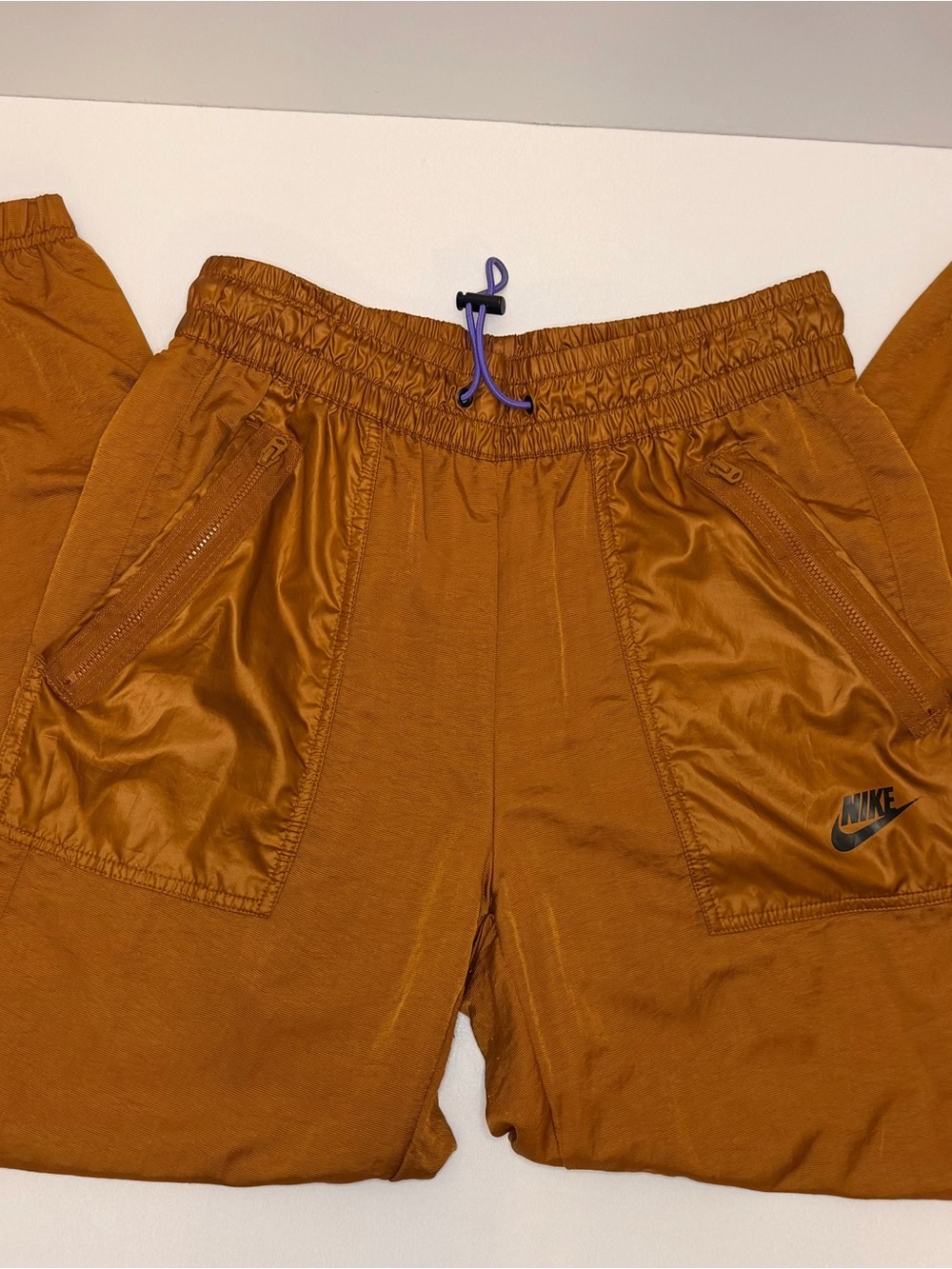 Nike Burnt Orange Drawstring Athletic Pants